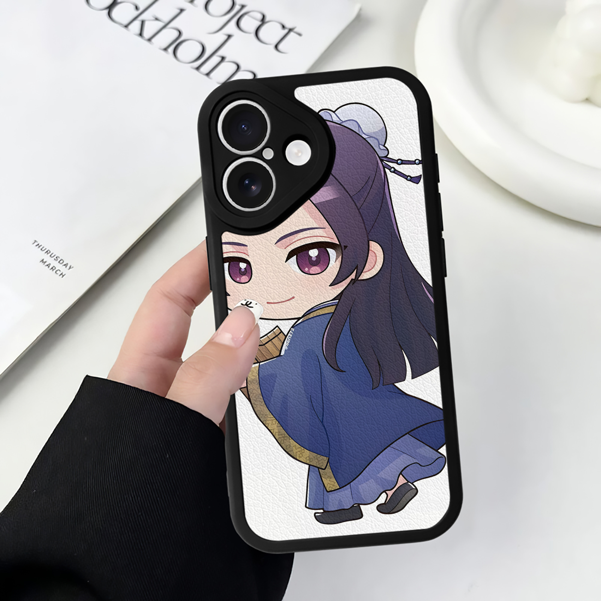 薬屋のひとりごと The Apothecary Diaries 【iPhone 16シリーズ対応】シリコンスマホケース（レザー調） 材質：シリコン